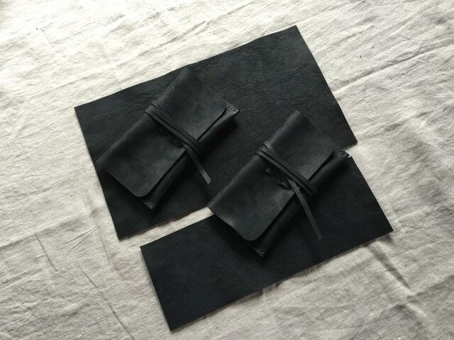 【K.M様オーダー品です】『環桜』墨黒 pouch・他の画像1枚目