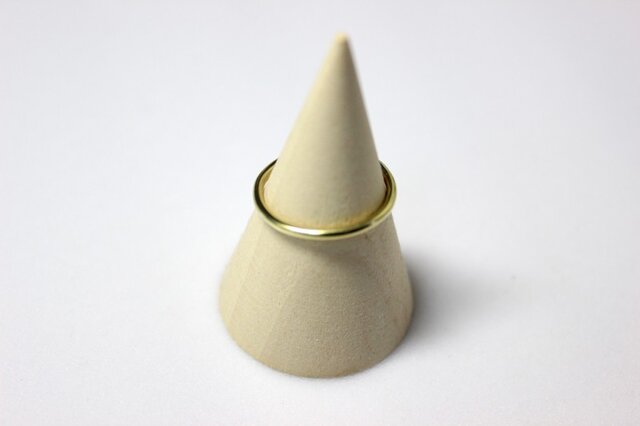 丸線のリング brass 1.5mmの画像1枚目