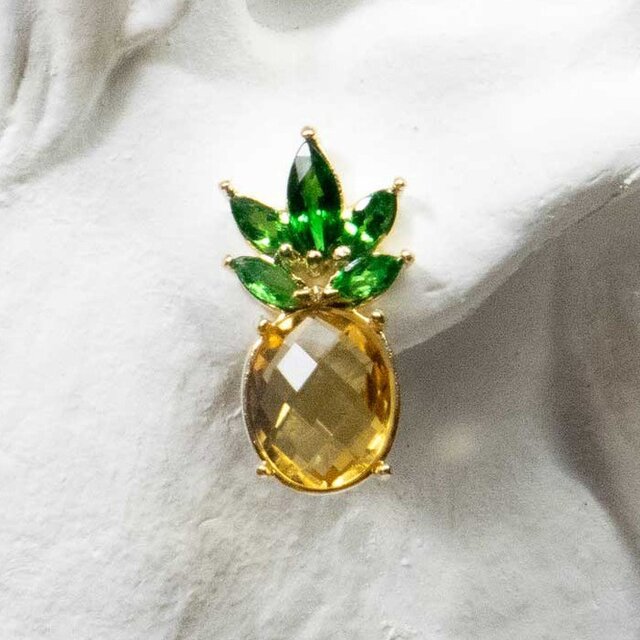 CPe-004 Pineapple Pierce パイナップルピアス 片耳 Not a pairの画像1枚目