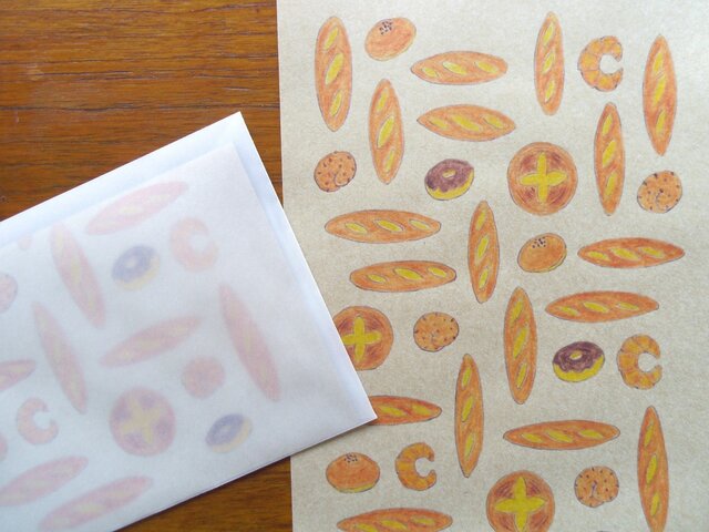 レターセット パンの画像1枚目