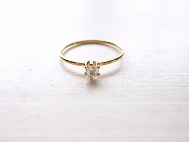White Topaz Ring (a)の画像1枚目