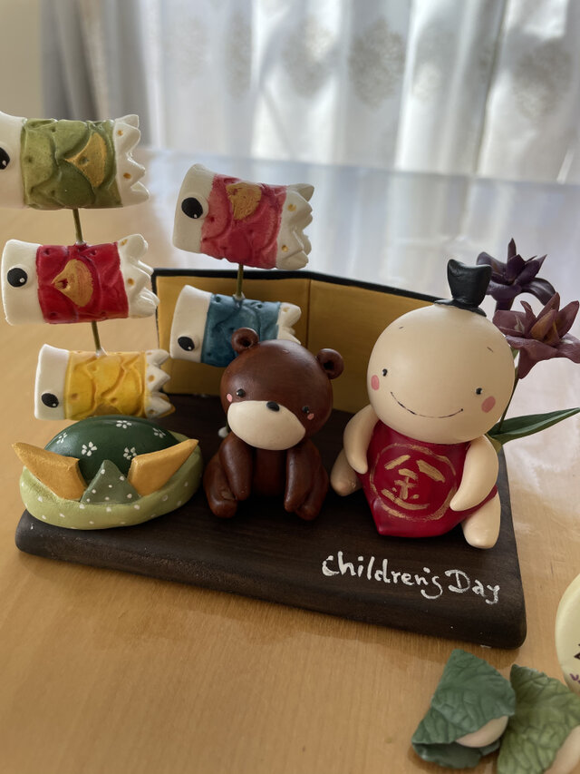 紙粘土で♪端午の節句セット | iichi 日々の暮らしを心地よくする