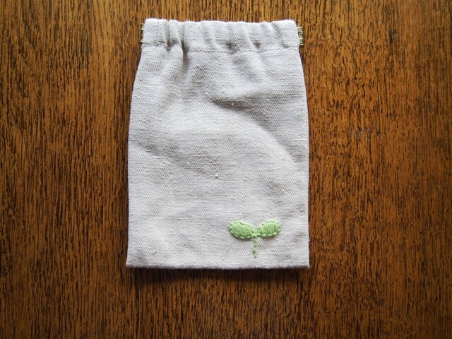 ぱくぱく 小物入れ はっぱの画像1枚目