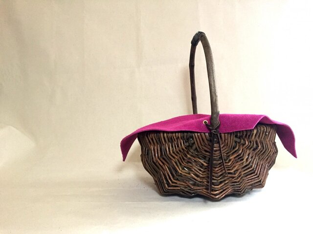 Willow Basket Velour Bagの画像1枚目