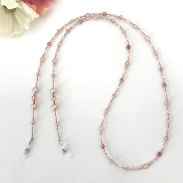 チェコガラス ビーズ メガネチェーン グラスコード メガネストラップ