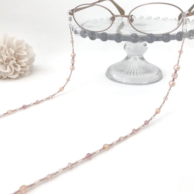 チェコガラス ビーズ メガネチェーン グラスコード メガネストラップ