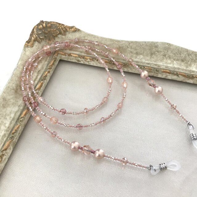 チェコガラス ビーズ メガネチェーン グラスコード メガネストラップ