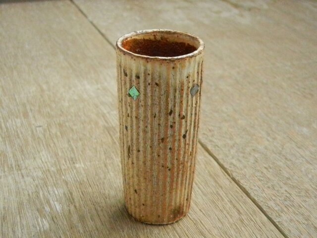 モルフォ象嵌 背の高い酒盃 しのぎ丸の画像1枚目