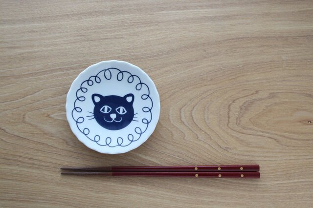 どうぶつの小皿(豆皿) ねこの画像1枚目