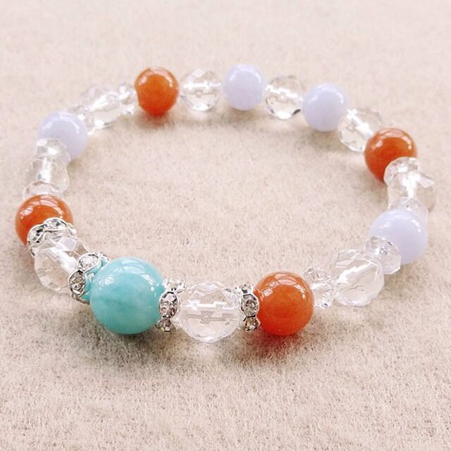 人生の満足度を自らの手で高める！｜アマゾナイト（ペルー産）･オレンジクォーツァイト･ブルーレース･水晶