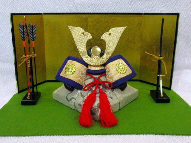 五月人形 大将兜(小)セットの画像1枚目