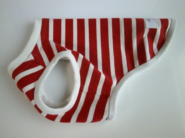 犬服 小型犬用タンクトップ4号(ボーダー)の画像1枚目