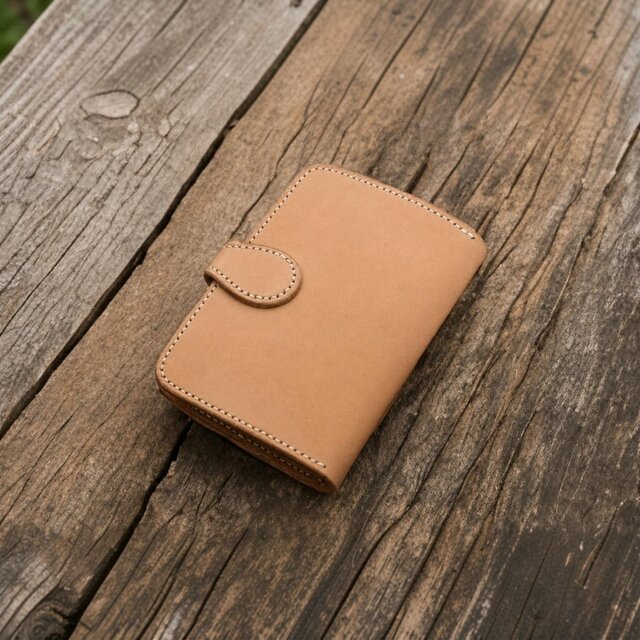 本革手縫いのお薬手帳ケース【受注製作】 | iichi 日々の暮らしを