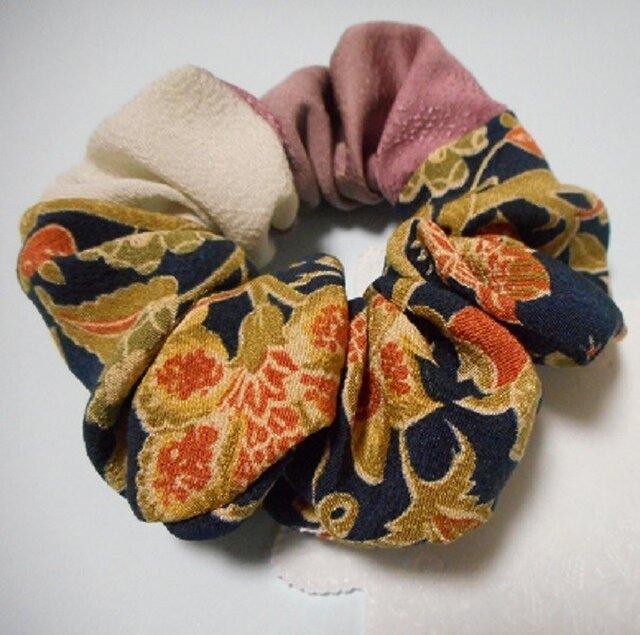 Sold☆1点のみ☆正絹和柄のパッチシュシュ(モ藤扇彩)の画像1枚目