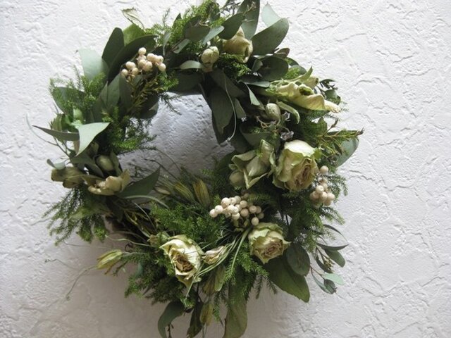 グリーンローズのwreathの画像1枚目