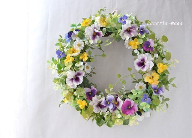 order Aさま すみれ と ハートカズラ:wreathの画像1枚目
