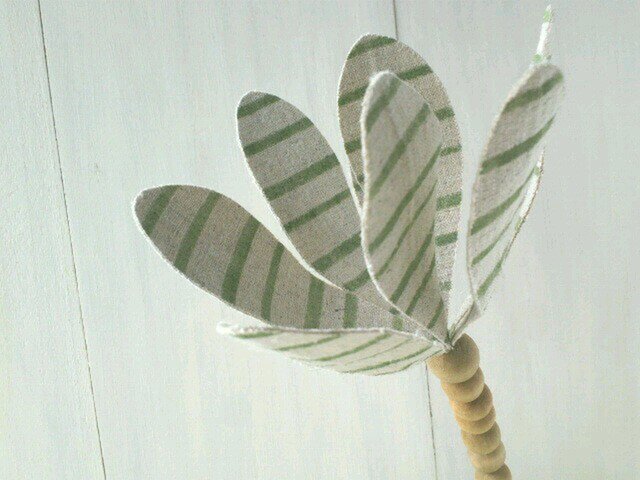 麻の苔玉 縞々Ⅱの画像1枚目