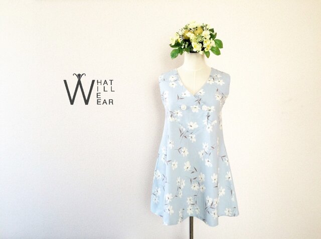 FLORAL FLARE DRESSの画像1枚目
