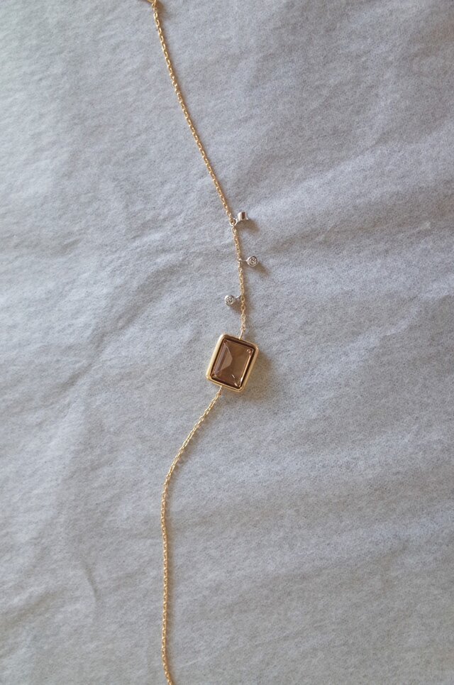 archange luxe ブラウントルマリン YG18K ブレスレットの画像1枚目