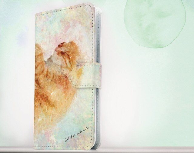 全機種対応 手帳型 スマホケース iPhoneXs iPhone9 iPhoneXs MaxiPhoneX 猫 眠る猫の画像1枚目