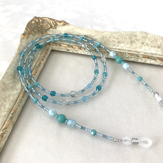 チェコガラス ビーズ メガネチェーン グラスコード メガネストラップ