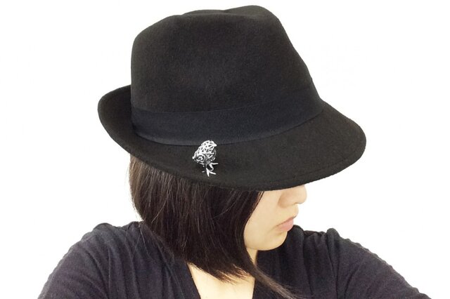 ひよこ立体SV925ハットピン・ブローチ【Pio by Parakee】chick of chicken hat pinの画像1枚目