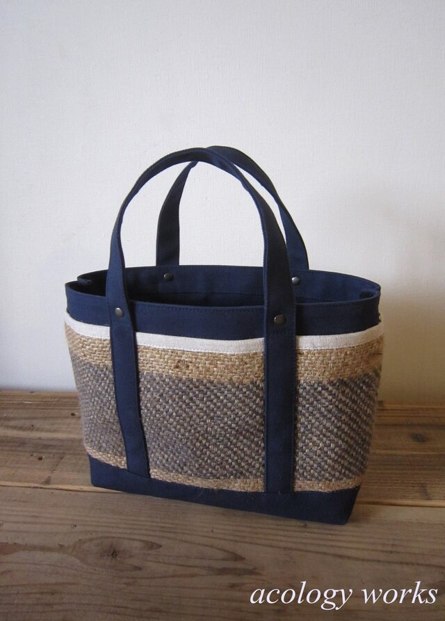 「コーヒーtote」S ネイビー