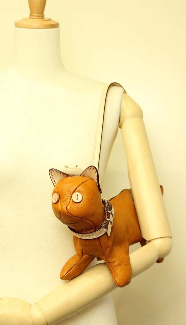 猫ショルダー バッグ Kitten Shoulder マスタードの画像1枚目