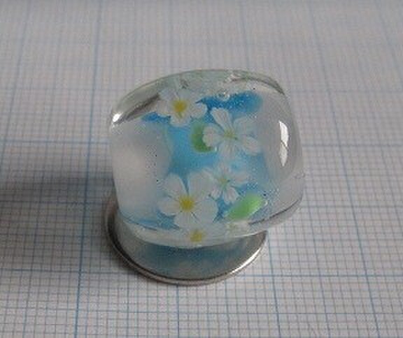 とんぼ玉 花束 水色 Iichi ハンドメイド クラフト作品 手仕事品の通販