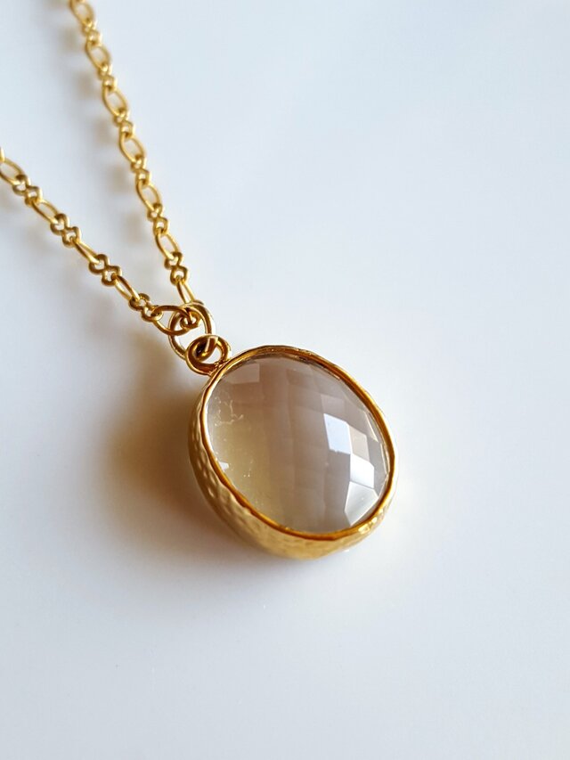 16Kgf 　アンティーク調ガラスネックレス