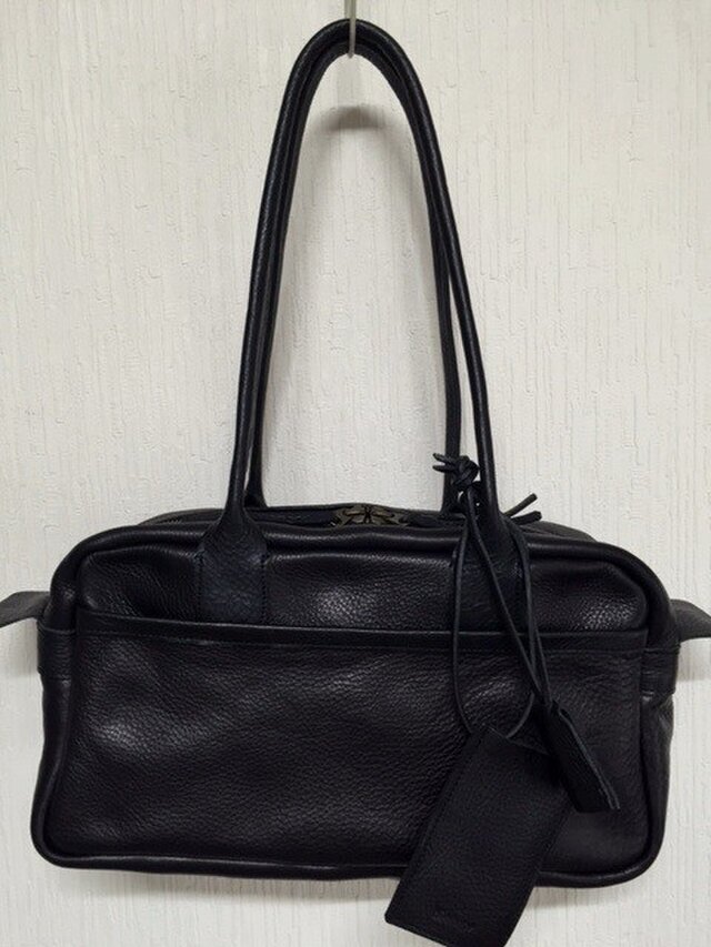 mayumi様オーダー分・イタリアンレザー ボストンバック・ブラック