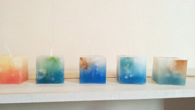 cube candle set キューブキャンドルセットの画像1枚目