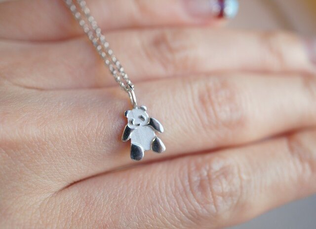 パンダネックレス シルバーカラー＜Zooシリーズ＞ | iichi 日々の