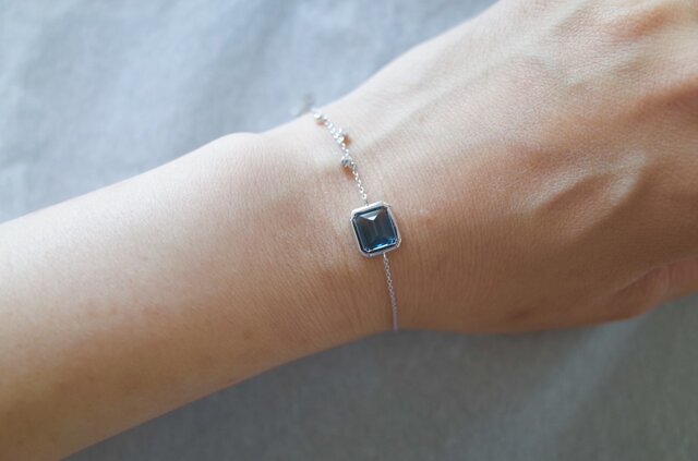 archange luxeロンドントパーズ WG18K ブレスレットの画像1枚目