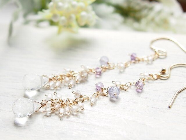水面のきらめきⅡ(ピアス/イヤリング)の画像1枚目