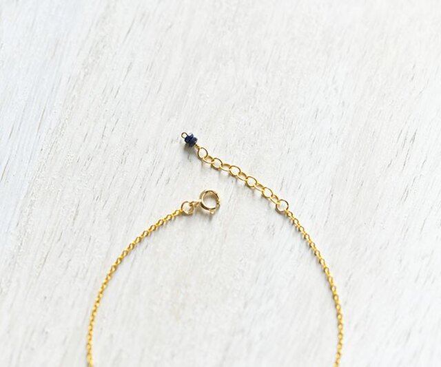 14kgfブルージルコンブレスレット 美しい青色が魅力的な世界最古の宝石 天然石アクセサリー