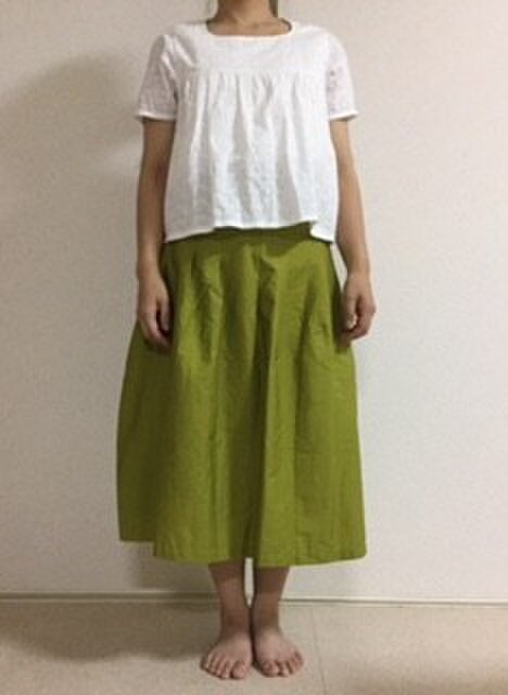 チュニック風ブラウス二重仕立ての画像1枚目
