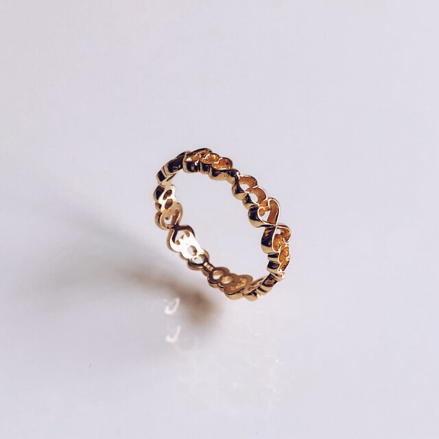 K18 唐草リング◇Diwali ring #12の画像1枚目