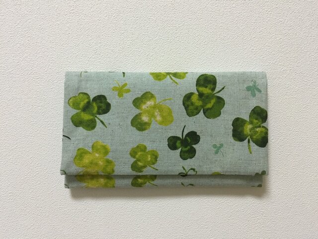 懐紙、通帳いれ Clover 水の画像1枚目