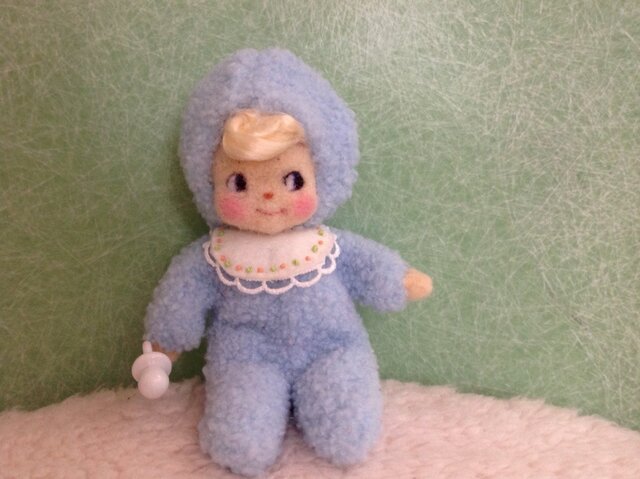 赤ちゃん人形 水色の画像1枚目