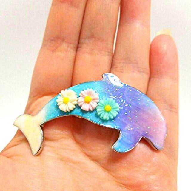 イルカのflowerミニバレッタ♪*の画像1枚目