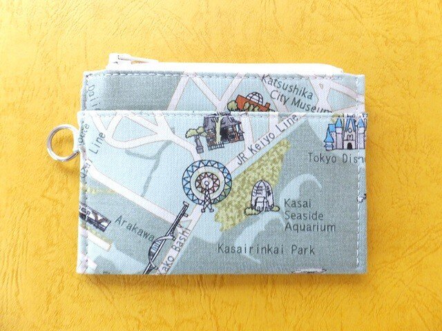 スマートキーケース+パス(地図 臨海公園etc.)の画像1枚目