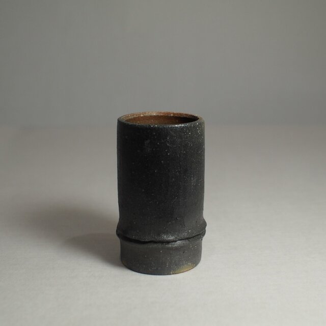 Bamboo Motif series 竹炭モチーフ 炭化ぐい吞み ショットグラス 1の画像1枚目