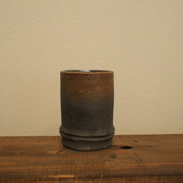 Bamboo Motif series 竹炭モチーフ 炭化ぐい吞み ショットグラス 5の画像1枚目