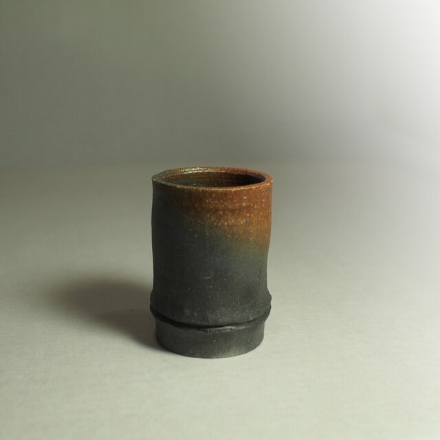 Bamboo Motif series 竹炭モチーフ 炭化ぐい吞み ショットグラス 6の画像1枚目
