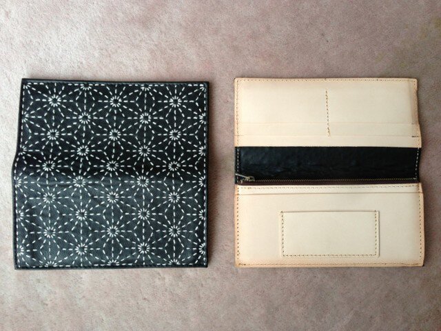 刺し子 長革財布 | iichi 日々の暮らしを心地よくする