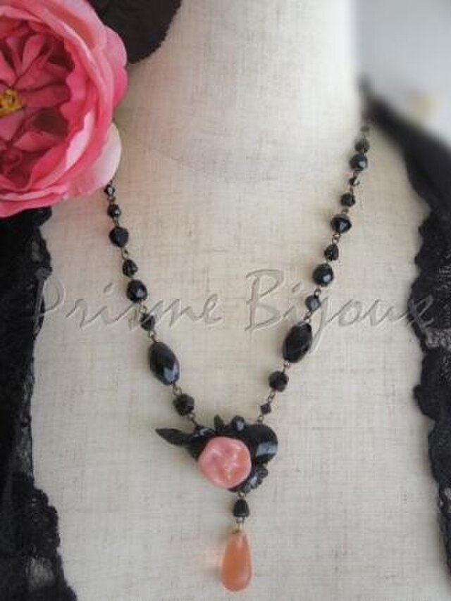 Necklace ”Cecilia #3:Soir Rosé”の画像1枚目
