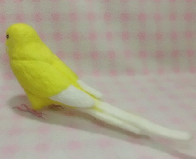 リアルサイズ♪ セキセイインコ ルチノー 羊毛フェルト ☆選べる