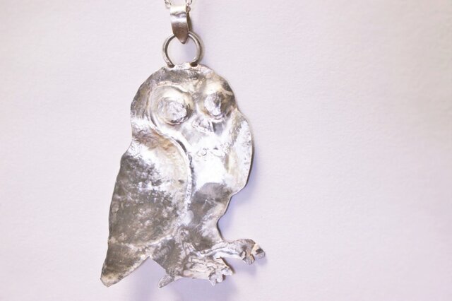 純銀999 ふくろうペンダントトップ/ Owl pendant | iichi 日々の
