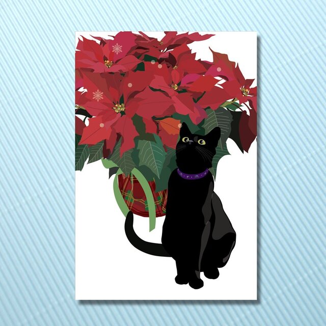 黒猫ポストカード５枚セット | iichi 日々の暮らしを心地よくする